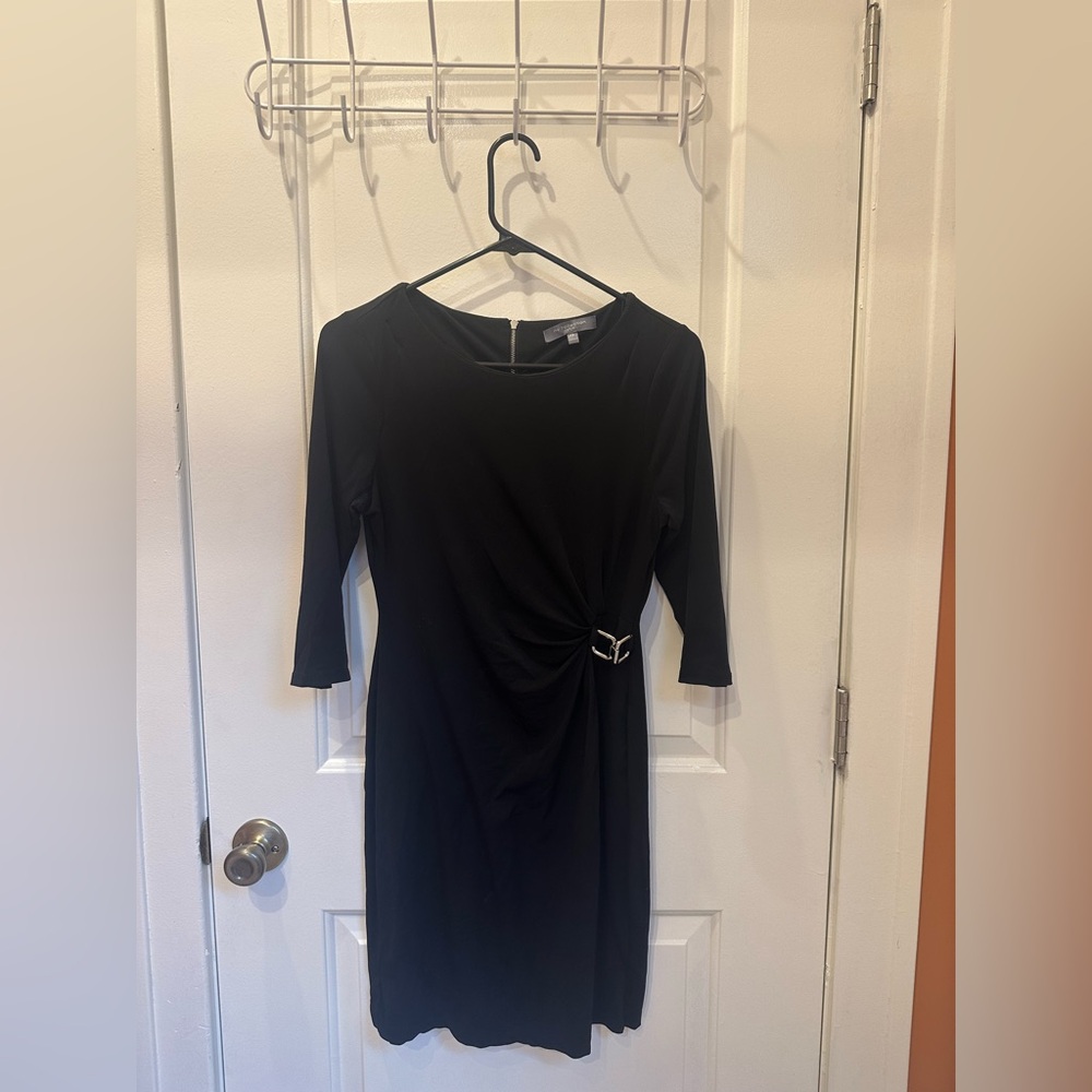 NY Collection Black Dress with Silver Detail